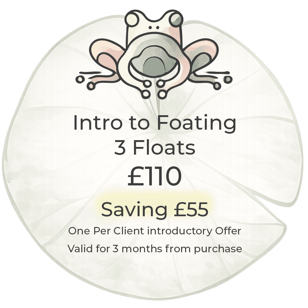 Intro to floating 3 session package at Reset float studio in Fraserburgh Aberdeenshire